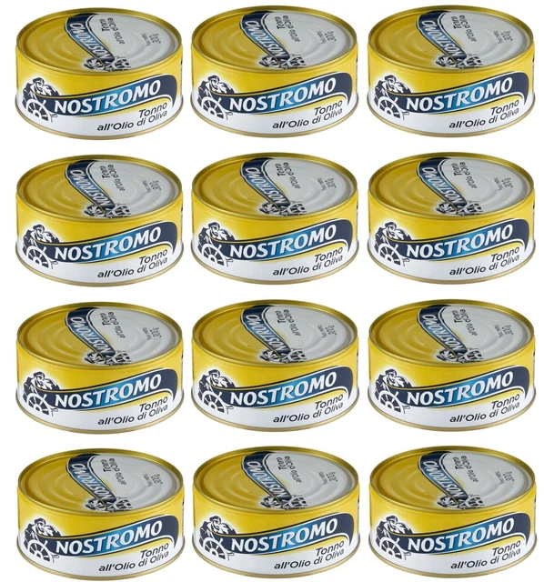 12er-Pack Nostromo Thunfisch Tonno all'Olio di Oliva,Thunfisch in Olivenöl,300g