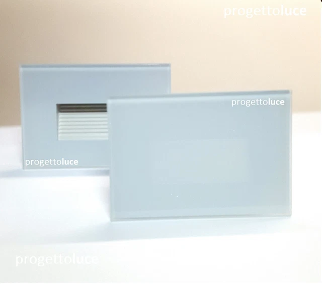 Segnapasso Led Esterno Impermeabile IP66 3W Vetro Opaco Bianco Scatola 503 3 In 1 - Foto 7