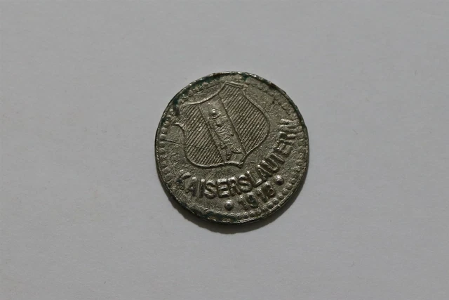 Germany War Money Token 5 Pfennig 1918 Kaiserslautern Iron B34 #Z765