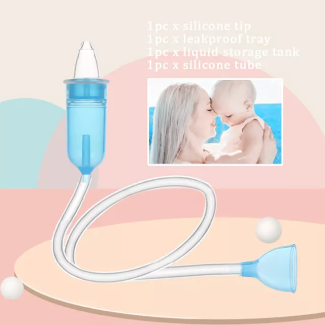 Baby Newborn Nasal Vacuum Mucus Suction Aspirator Infant Nose Cleaner Snot Pump~