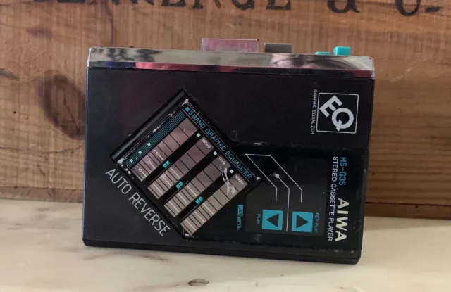 AIWA HS-G35 カセットプレーヤー ブラック AIWA HS-G35 カセットプレーヤージャンク品 AIWA HS-G35 カセット