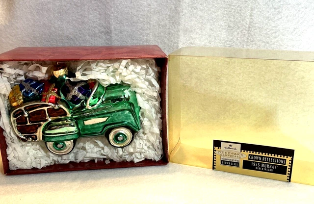 Hallmark Keepsake Reflections Glass Ornament ~1955 Murray Ranch Wagon~ Nib
