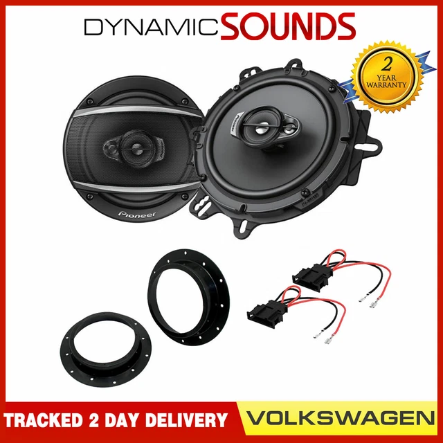 PIONEER 640W FRONT Door Speaker Upgrade Kit for VW Caddy Caravelle Golf