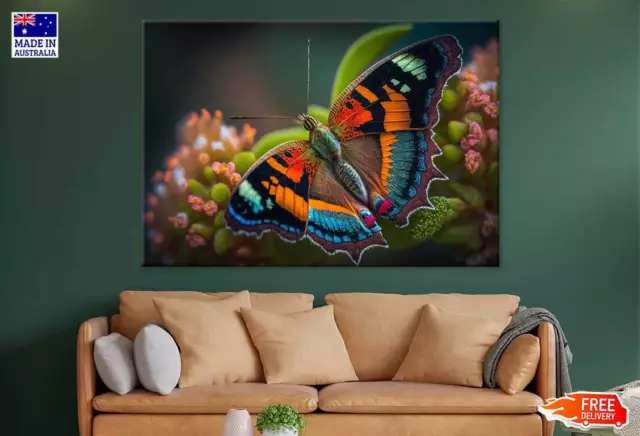 Multi Colored Butterfly Wall Canvas Home Decor Australian Made Quality