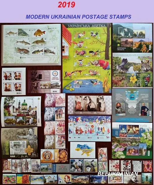 New Ukraine 2019 year, COMPLETE Full Set of Ukrainian stamps blocks sheets MNH**