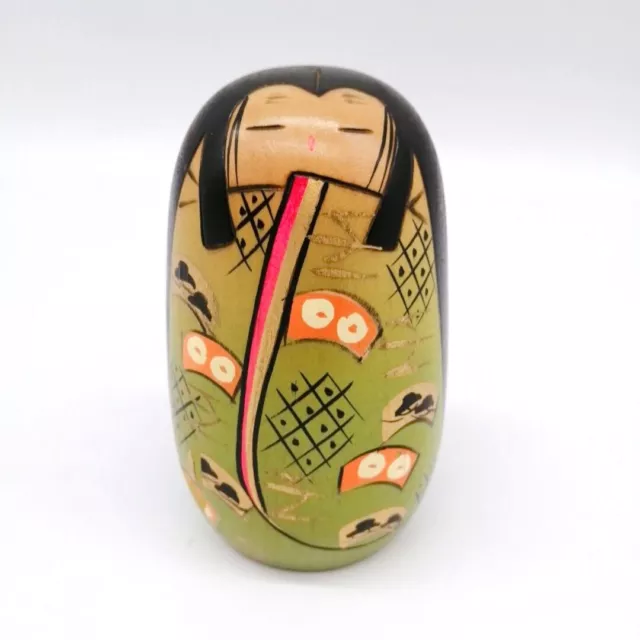 11.5cm Japanese Creative KOKESHI Doll Vintage SOSAKU Hand Painted KOC467