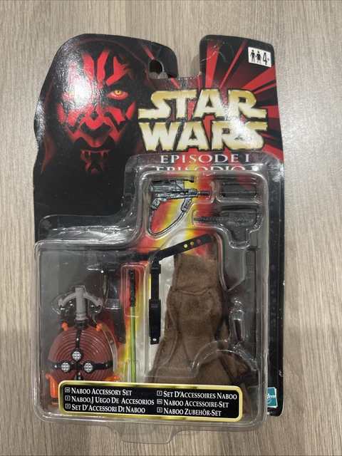 Set Accessoires Naboo Star Wars épisode 1 – 1998 Hasbro – Figurine Lando Calrissian – Neuf, Livraison Rapide
