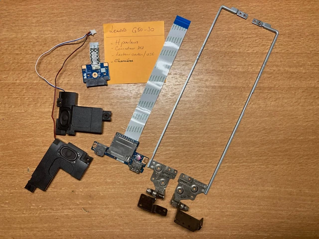 Charnières écran LENOVO G50-30 + composants