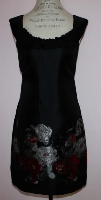 NWT Womens $138 MSSP Max Studio Specialty Products Black Floral Dress Size 6