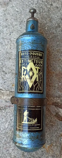 Ancien Collection  EXTINCTEUR ROT poudre type 2 litres FONTENAY sous BOIS SEINE