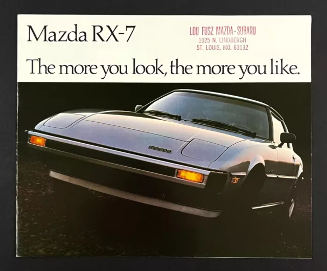 1980s Mazda RX-7 Sports Car Auto Vintage Dealer Sales Promo Booklet