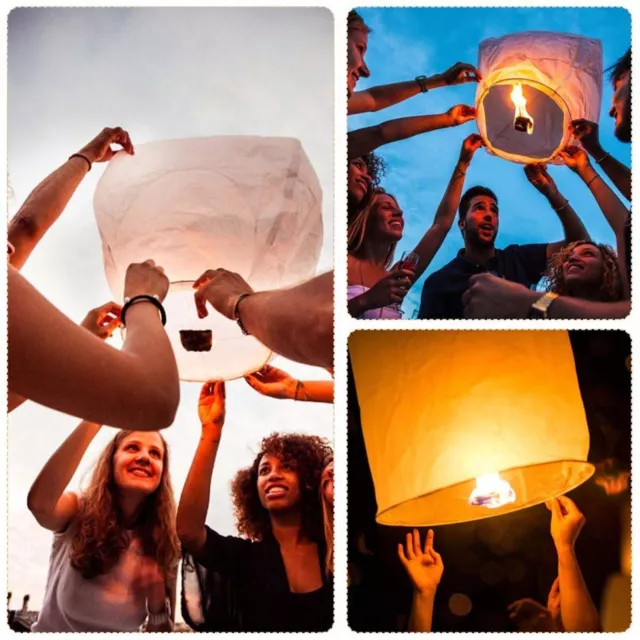 Chinese Paper Lanterns Release in Memorial for Weddings Birthdays Party-Memorial 2