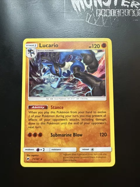 Pokemon Lucario Holo Brennende Schatten 71/147