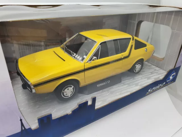 Renault 17 Tl R17 Mk1 1976 Jaune Solido S1803704 1/18 Metal Yellow
