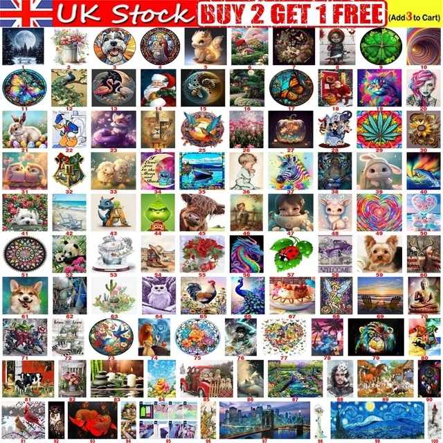 5D DIY Diamond Painting Full Drill Diamond Crystal Rhinestone Art Canvas Kits