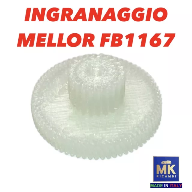 INGRANAGGIO IN NYLON PER STUFA A PELLET MOTORIDUTTORE MELLOR FB 1167 3 rpm