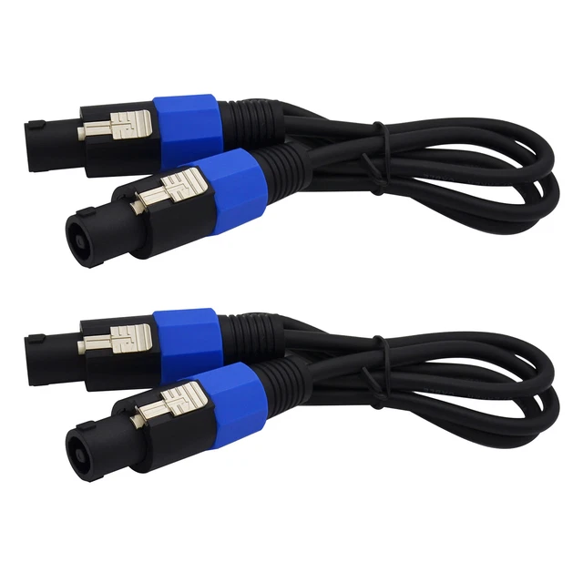 2,Speaker wire 16 gauge 2 pole Speaker Twist Male plug for guitar amp cable