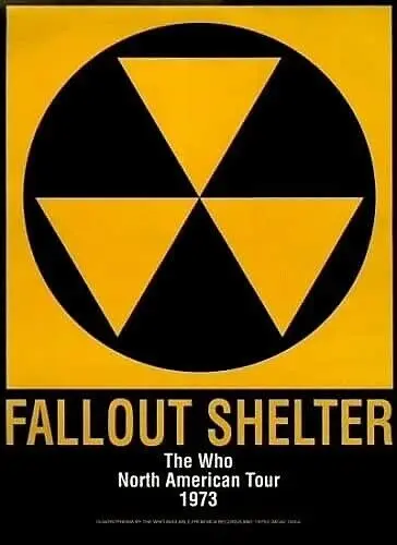 NEW The Who Fallout Shelter 1973 North American Tour Poster 26.5"x19"