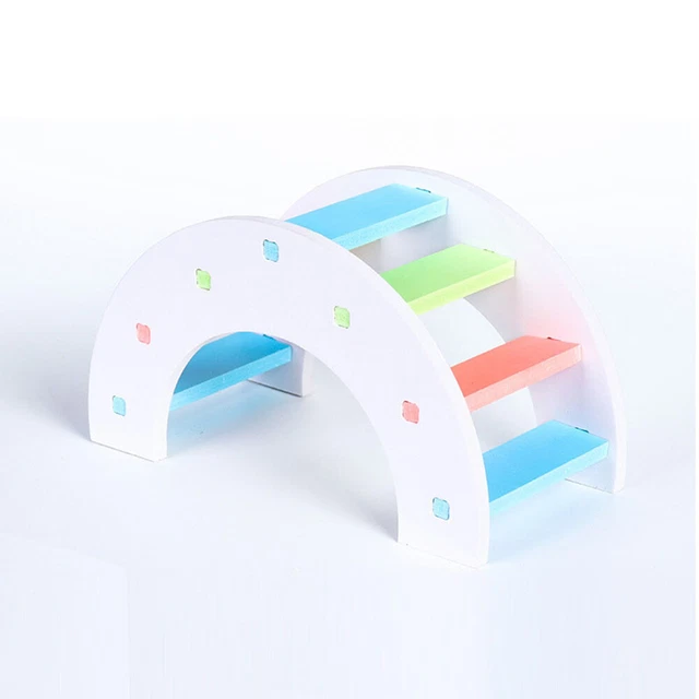 Colorido juguete de odontoprisis Pet Bridge juguetes hámster para tienda en casa