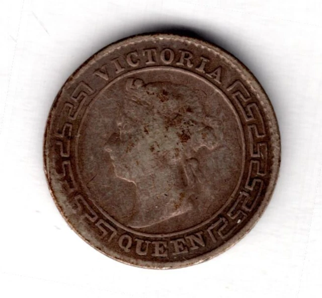 Ceylon, 10 Cents 1900.          DY12370