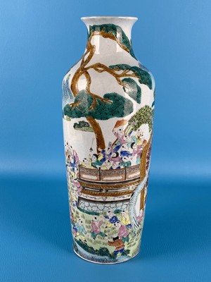 Fine Asianliving Vaso Ginger Jar Cinese in Porcellana Drago Dipinto a Mano Rosso L18xP18xA34cm 