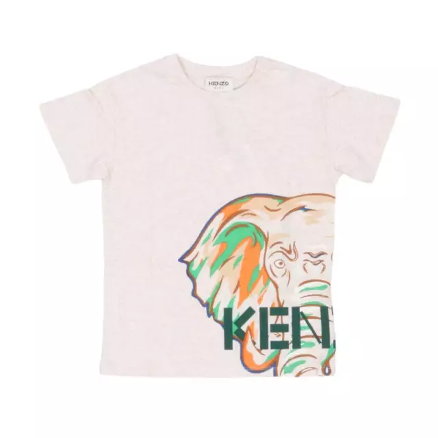 KENZO kids T-shirt Enfant Ivoire Coton Imprimé