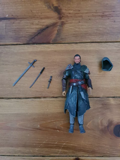 Ezio Auditore figure with helmet and 3 weapons Assassins Creed