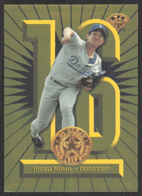 1997 Leaf 22kt Gold Stars Hideo Nomo /2500 Los Angeles Dodgers #14