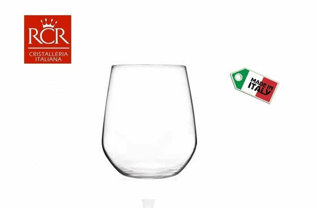 6 Calici In Vetro RCR Aria Da 55 Cl - Per Vino, Spumante E Cocktail, Made In Italy - Foto 3