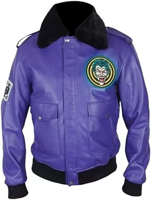 Batman Henchman Joker Goon Purple Bomber Jacket