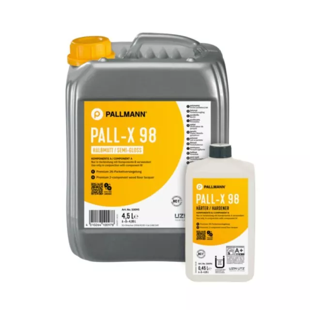 Pallmann PALL-X 98 GOLD 4,95L halbmatt oder matt, 2K Parkettlack Pall X 98