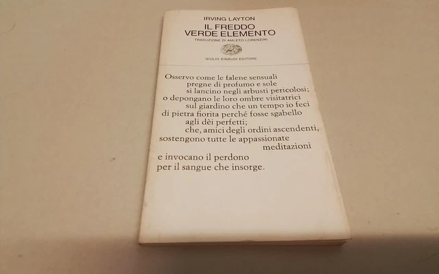 I. Layton, Il freddo verde elemento , Einaudi, 1974, 31l26 I. Layton, Il freddo verde elemento , Einaudi, 1974, 31l26