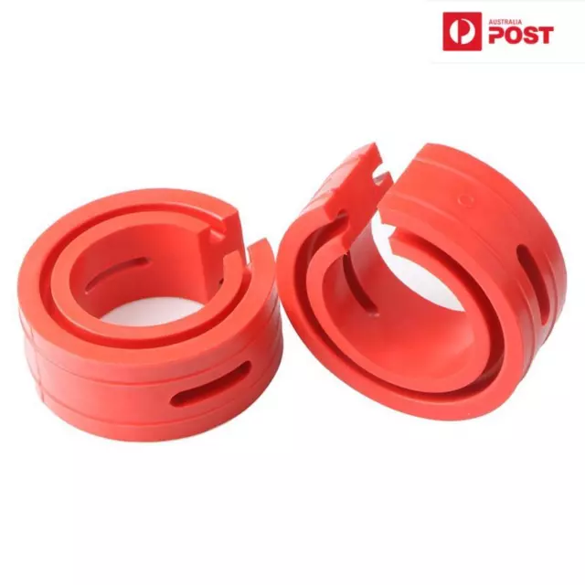 2PCS Red Car Shock Absorber Spring Bumper Buffer Power Cushion Coil Damper Tools