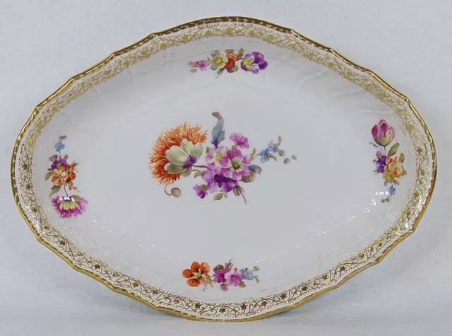 Antique KPM Germany Berlin Porcelain Serving Dish 10 1/8"