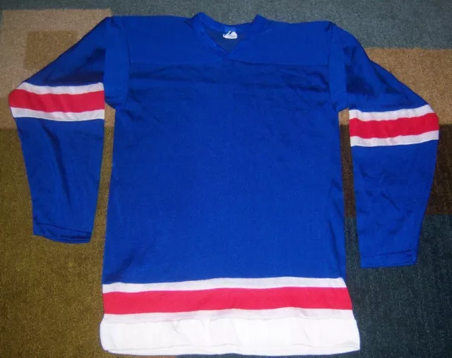 NEW Very Rare VINTAGE 1970s/1980s Blank NY NEW YORK RANGERS Blue JERSEY S l