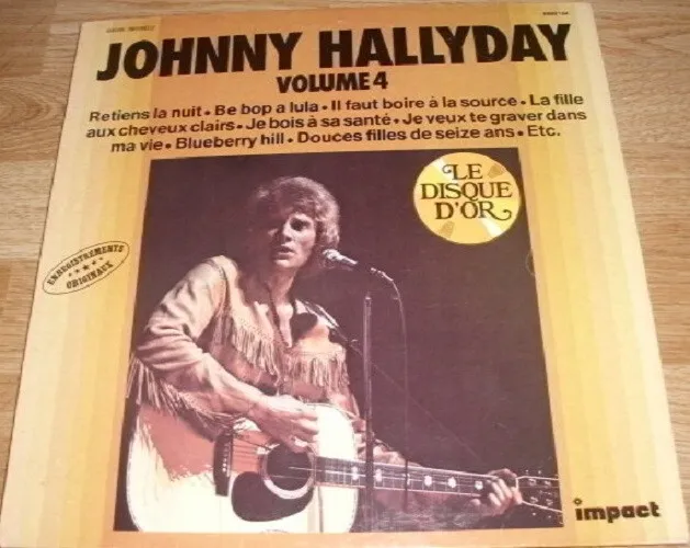 33 tours vinyle original Johnny Hallyday Volume 4
