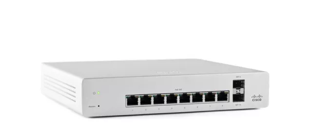 Cisco Meraki MS220-8P Switch Cloud Managed PoE Gigabit Power over Ethernet