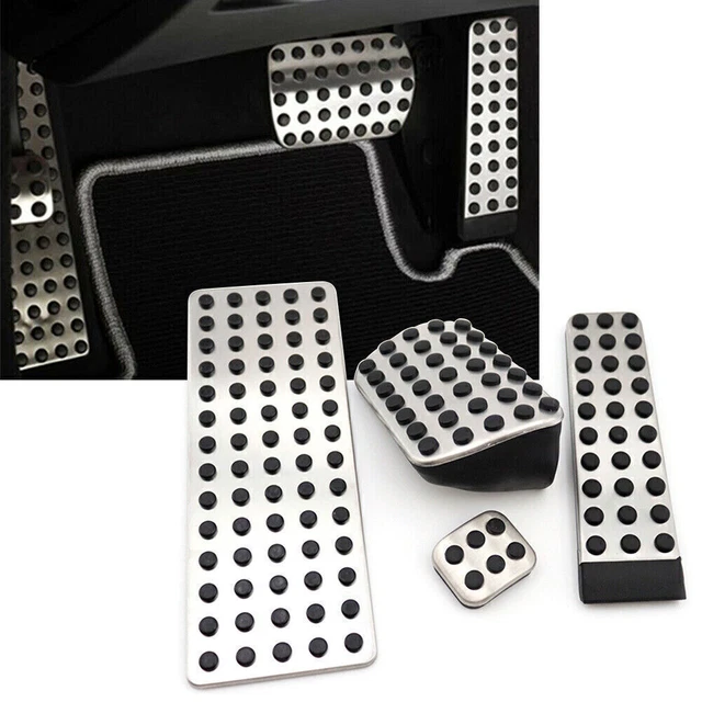 Gas Brake Rest Pedal Pad Cover Kit Fit Mercedes-Benz S E SL SLK W124 CL CLK G R