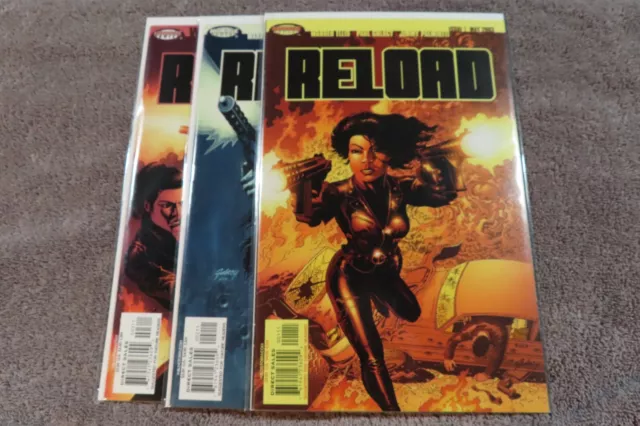 2003 WILDSTORM /HOMAGE Comics RELOAD #1-3 Complete Limited Series Set - NM/MT