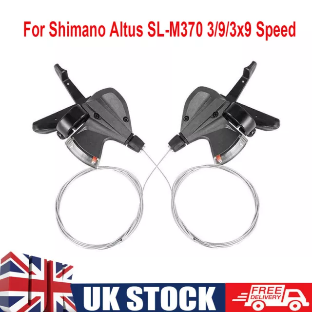 For Shimano Altus SL-M370 3/9/3x9 Speed Trigger Shifter Gear Lever Brake MTB UK