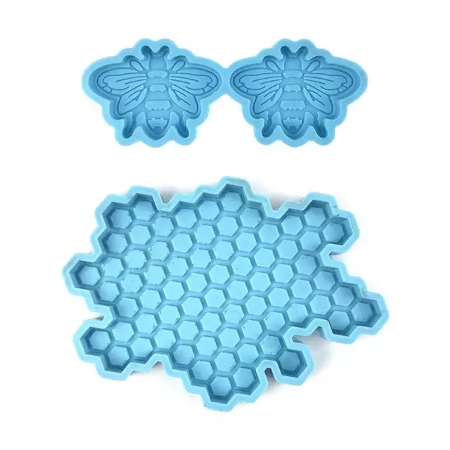 Honeycomb/Bee Shape Silicone Coaster Molds DIY Soap Moulds Clay Molds Cake Decor