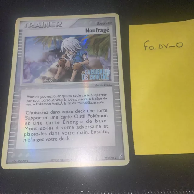 Carte Pokemon Naufragé 72/100 Ex Gradiens De Cristal Holo