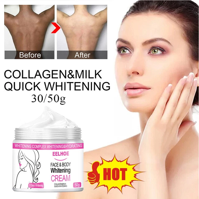 Nueva Crema Blanqueadora Permanente Para Aclarar La Piel Oscura Ac8