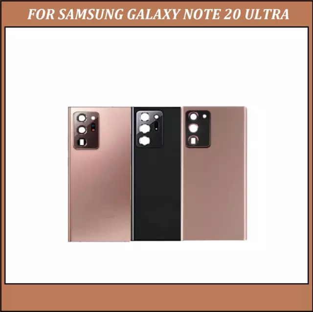 New Samsung Galaxy NOTE 20 ULTRA 5G N986 Rear Back Glass Battery Cover WITH LENS