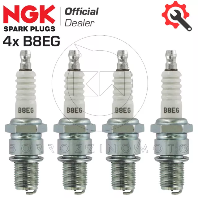 4x CANDELE ORIGINALI NGK B8EG RENAULT R 8 GORDINI R1135 4 1.3 65 1966