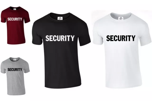 T-Shirt Sécurité Travail Garde Du Corps Robe Fantaisie Portier Police (Sécurité, T-Shirt)