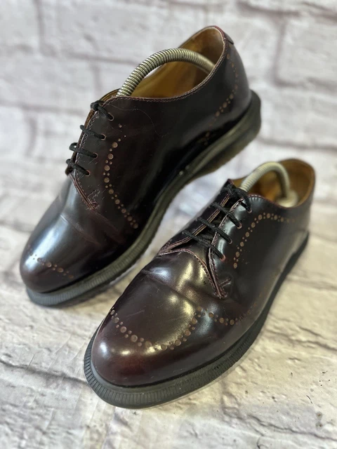DR MARTENS CHARLOTTE Cherry Red Shoes. Brogue. Size 6 Women s. Doc