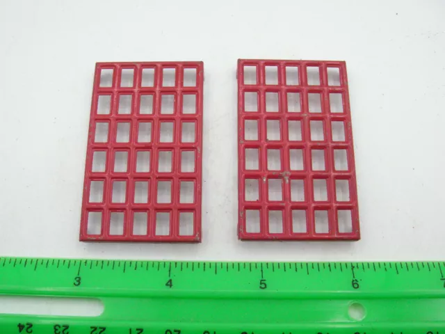 Lionel 115 Station Large Window Inserts, RED, TWO PIECES, Original NOS, EXC 3