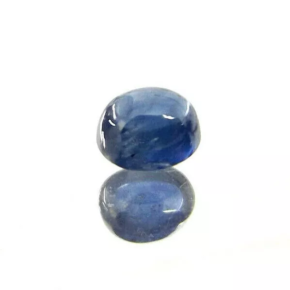 1x Saphir / Safir - Cabochon Oval Blau 5,0x4,3x3,1mm 0,77ct (1120)