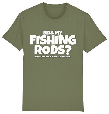 Vendi il mio? CANNE da Pesca Pescatore Pesca Sportiva T-shirt